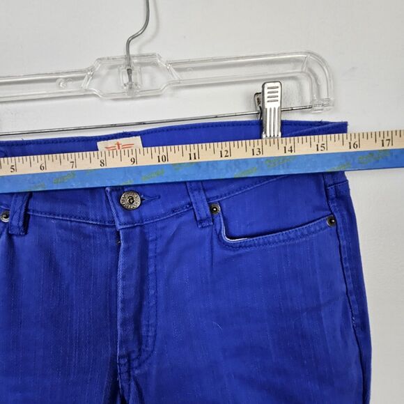 Dockers Women's Indigo Blue 6 Denim Jeans 31x31 Straight Leg Skinny Low Mid-Rise - Picture 6 of 9